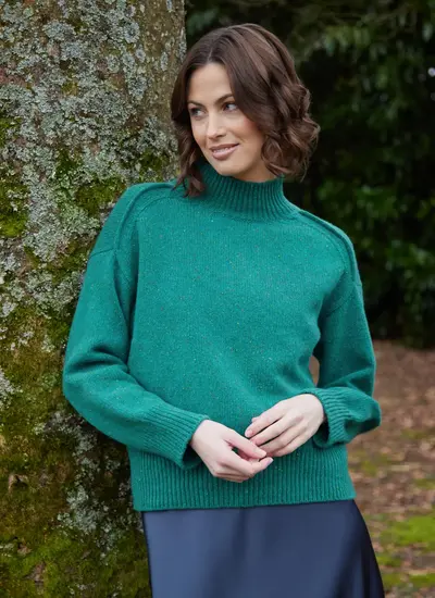Mia Wool Cashmere Turtleneck Sweater